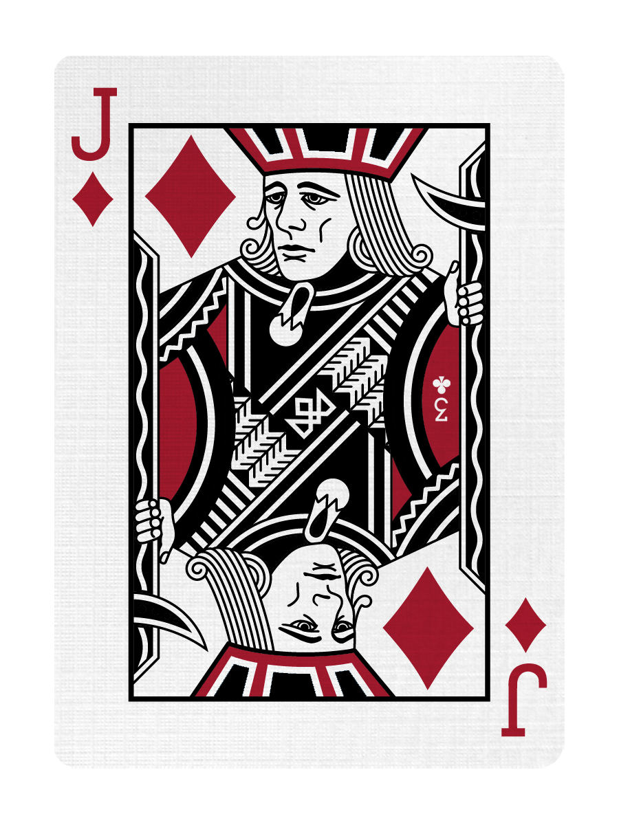 JACK of DIAMONDS - CUSTOM COURT CARD playing cards — view 3