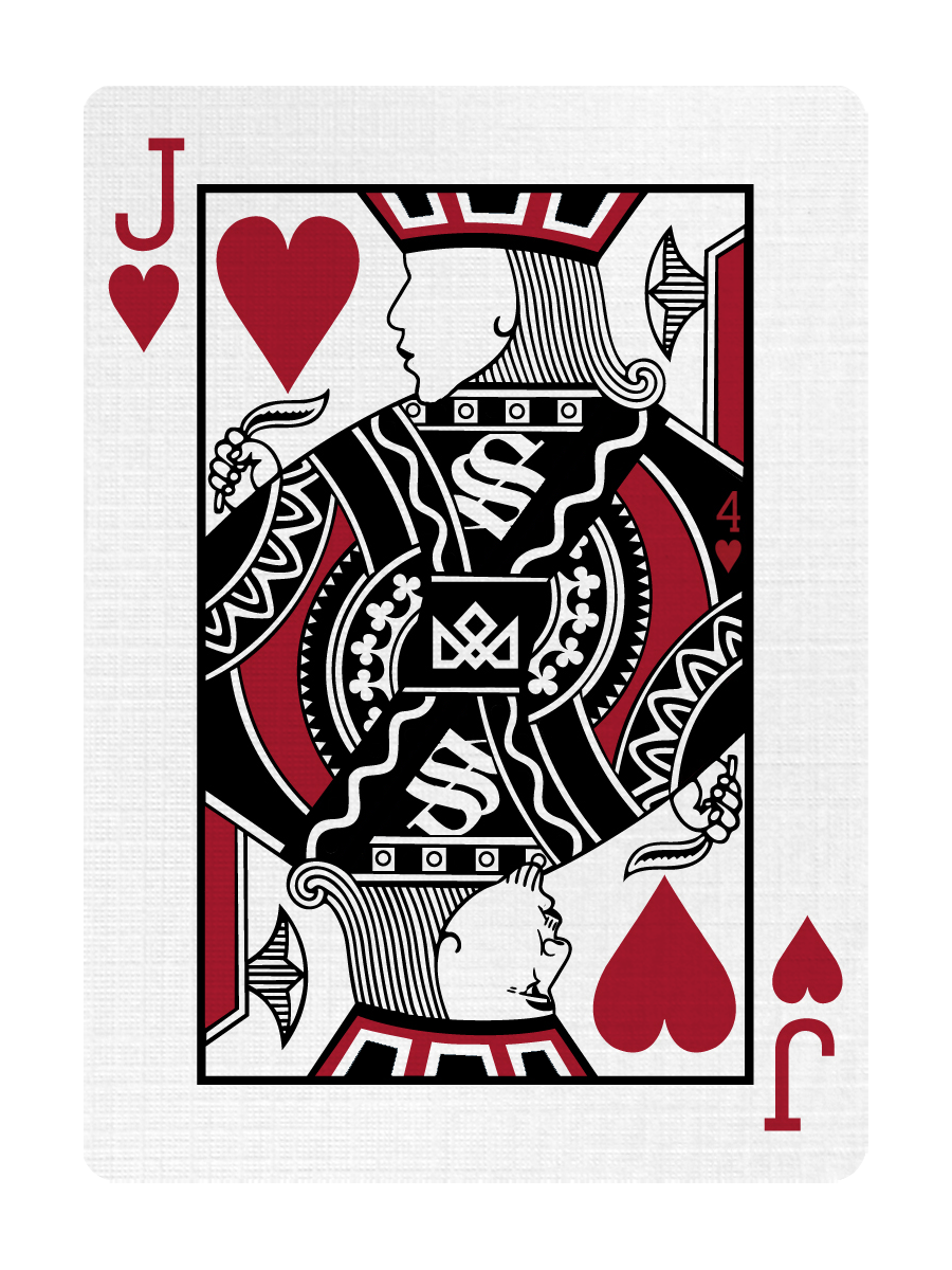 JACK of HEARTS - CUSTOM COURT CARD playing cards — view 2