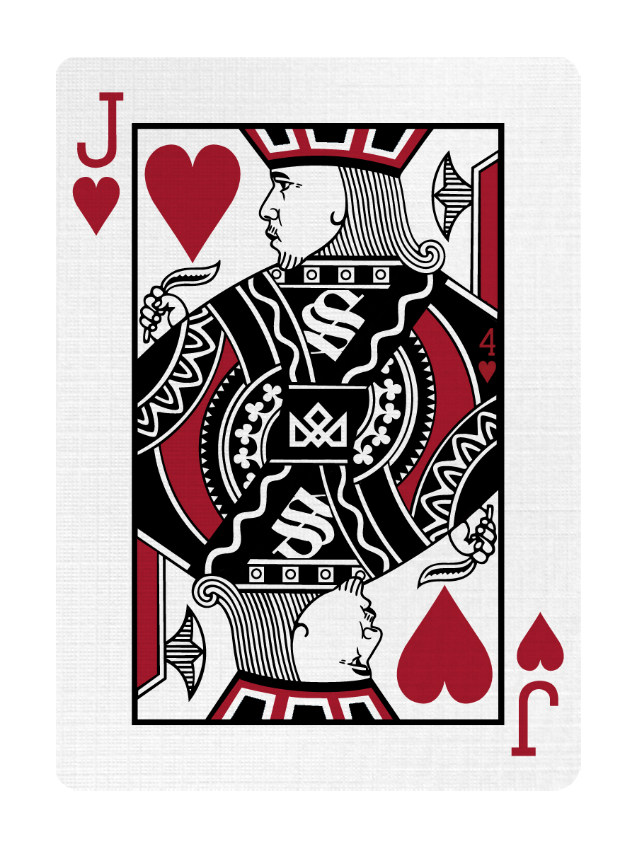 JACK of HEARTS - CUSTOM COURT CARD playing cards — view 3