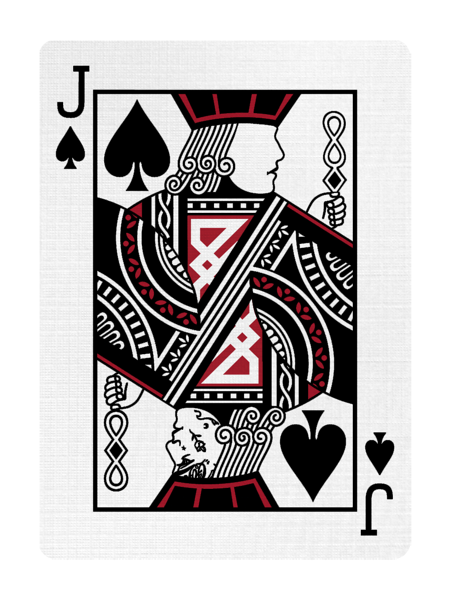 JACK of SPADES - CUSTOM COURT CARD playing cards — view 2