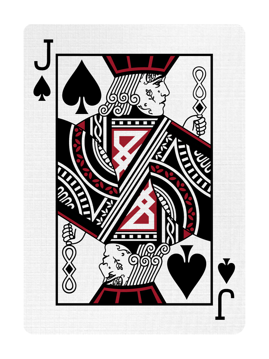 JACK of SPADES - CUSTOM COURT CARD playing cards — view 3