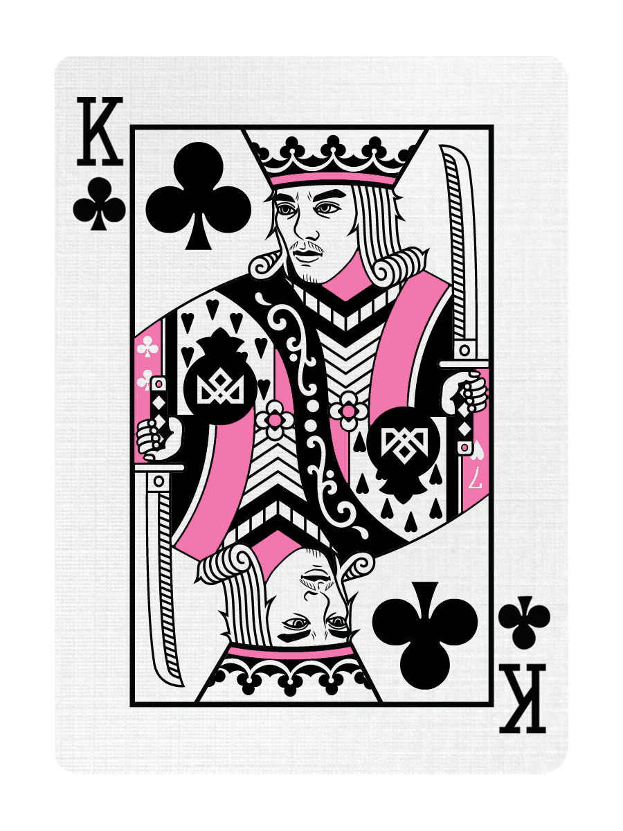 KING of CLUBS - CUSTOM COURT CARD