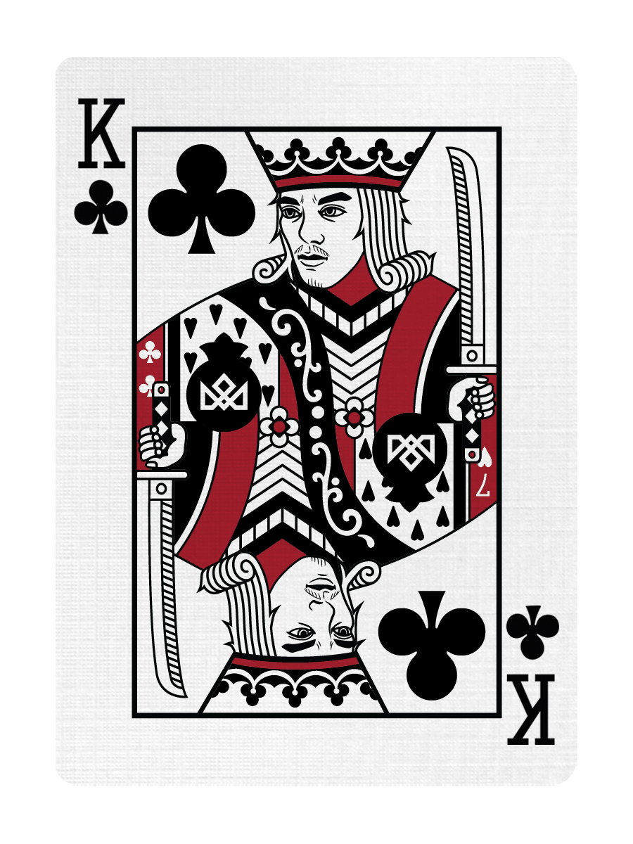KING of CLUBS - CUSTOM COURT CARD playing cards — view 4