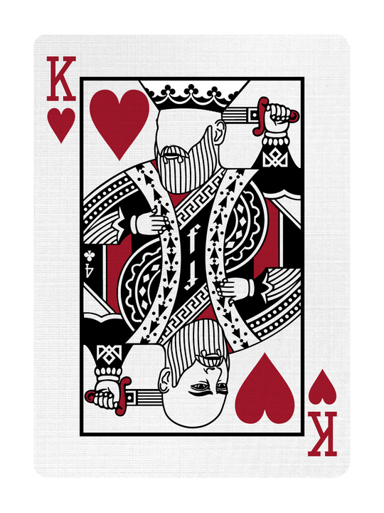 KING of HEARTS - CUSTOM COURT CARD playing cards — view 2