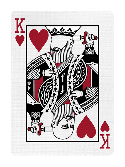 KING of HEARTS - CUSTOM COURT CARD playing cards — view 2
