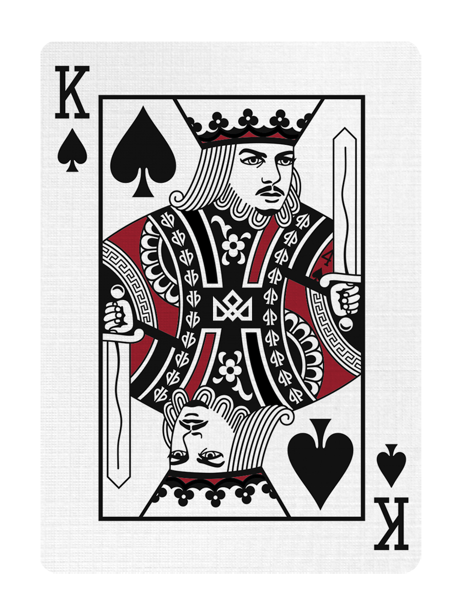 KING of SPADES - CUSTOM COURT CARD playing cards — view 3