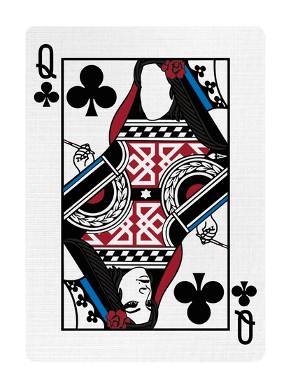 QUEEN of CLUBS - CUSTOM COURT CARD