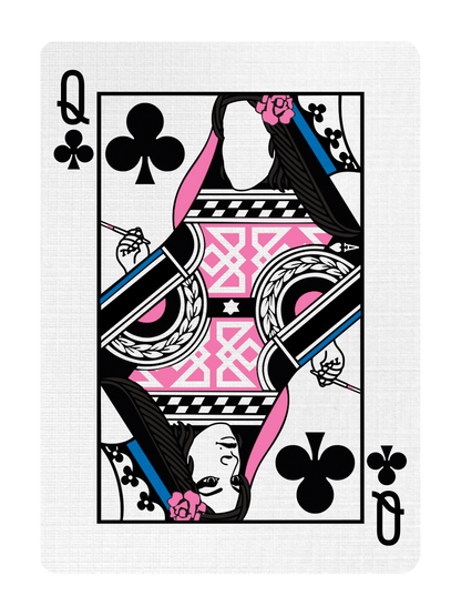 QUEEN of CLUBS - CUSTOM COURT CARD