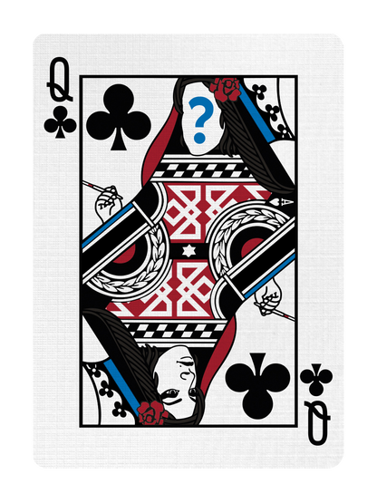 QUEEN of CLUBS - CUSTOM COURT CARD