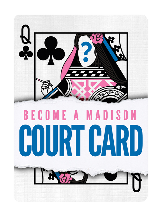 QUEEN of CLUBS - CUSTOM COURT CARD