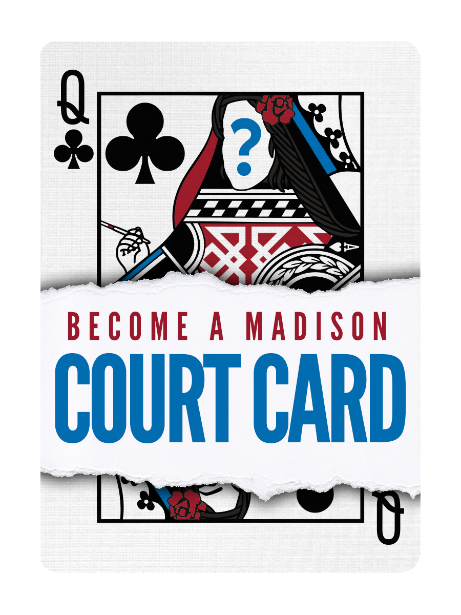 QUEEN of CLUBS - CUSTOM COURT CARD