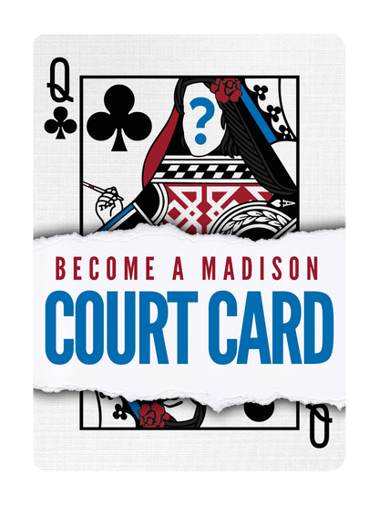 QUEEN of CLUBS - CUSTOM COURT CARD