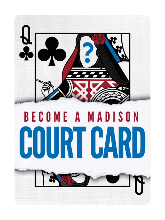 QUEEN of CLUBS - CUSTOM COURT CARD