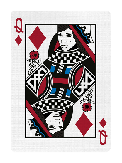 QUEEN of DIAMONDS - CUSTOM COURT CARD