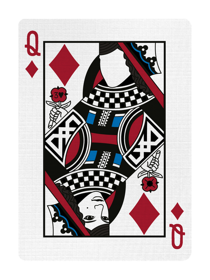 QUEEN of DIAMONDS - CUSTOM COURT CARD