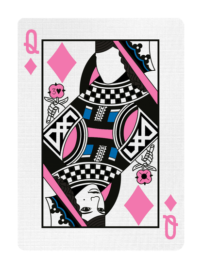 QUEEN of DIAMONDS - CUSTOM COURT CARD