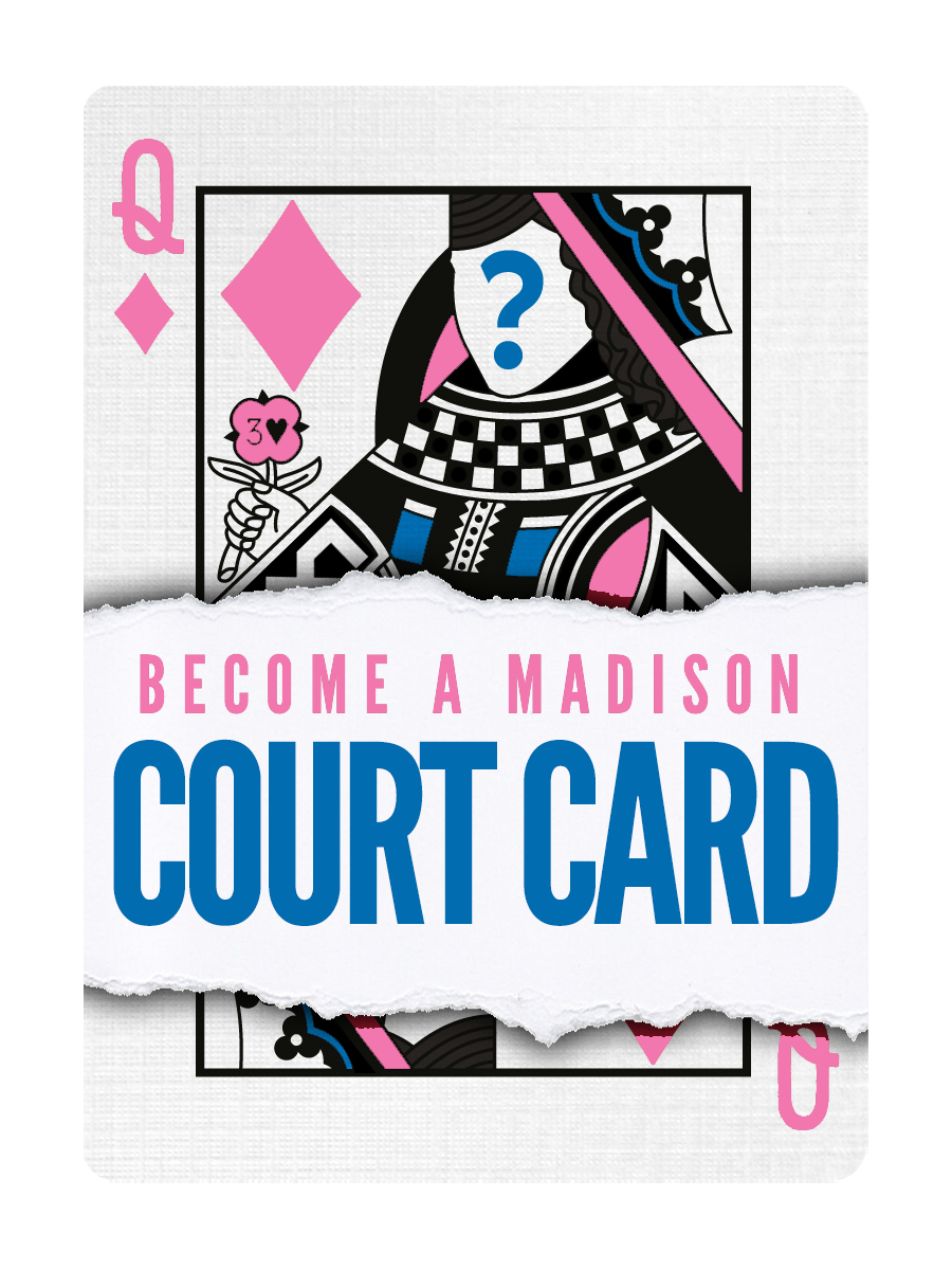 QUEEN of DIAMONDS - CUSTOM COURT CARD
