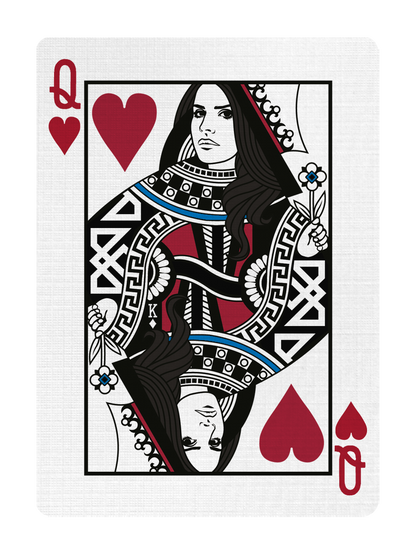 QUEEN of HEARTS - CUSTOM COURT CARD