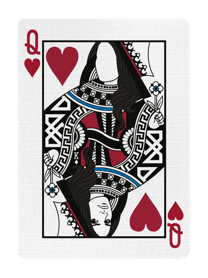 QUEEN of HEARTS - CUSTOM COURT CARD