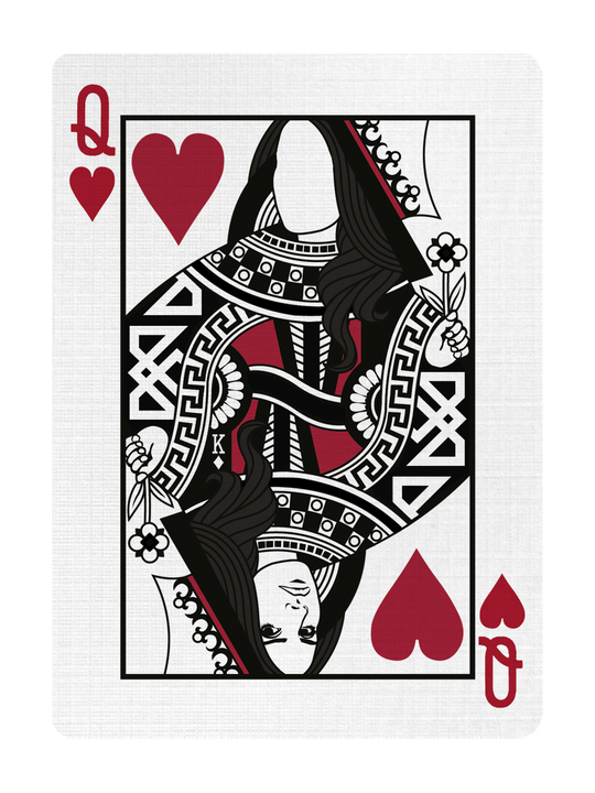 QUEEN of HEARTS - CUSTOM COURT CARD playing cards — view 2