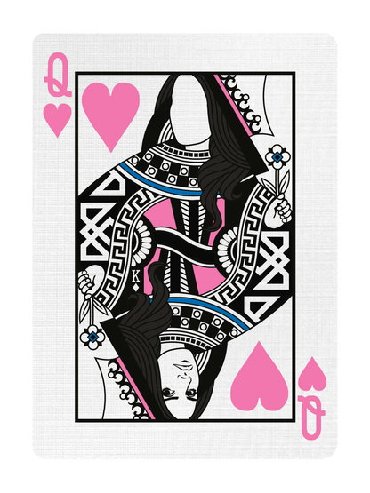 QUEEN of HEARTS - CUSTOM COURT CARD