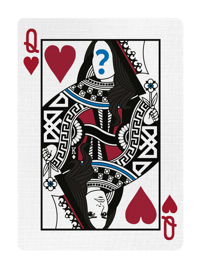 QUEEN of HEARTS - CUSTOM COURT CARD