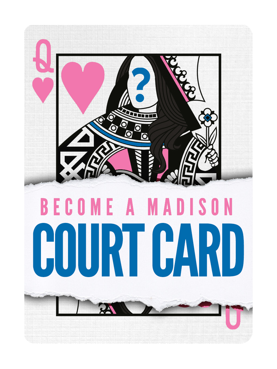 QUEEN of HEARTS - CUSTOM COURT CARD