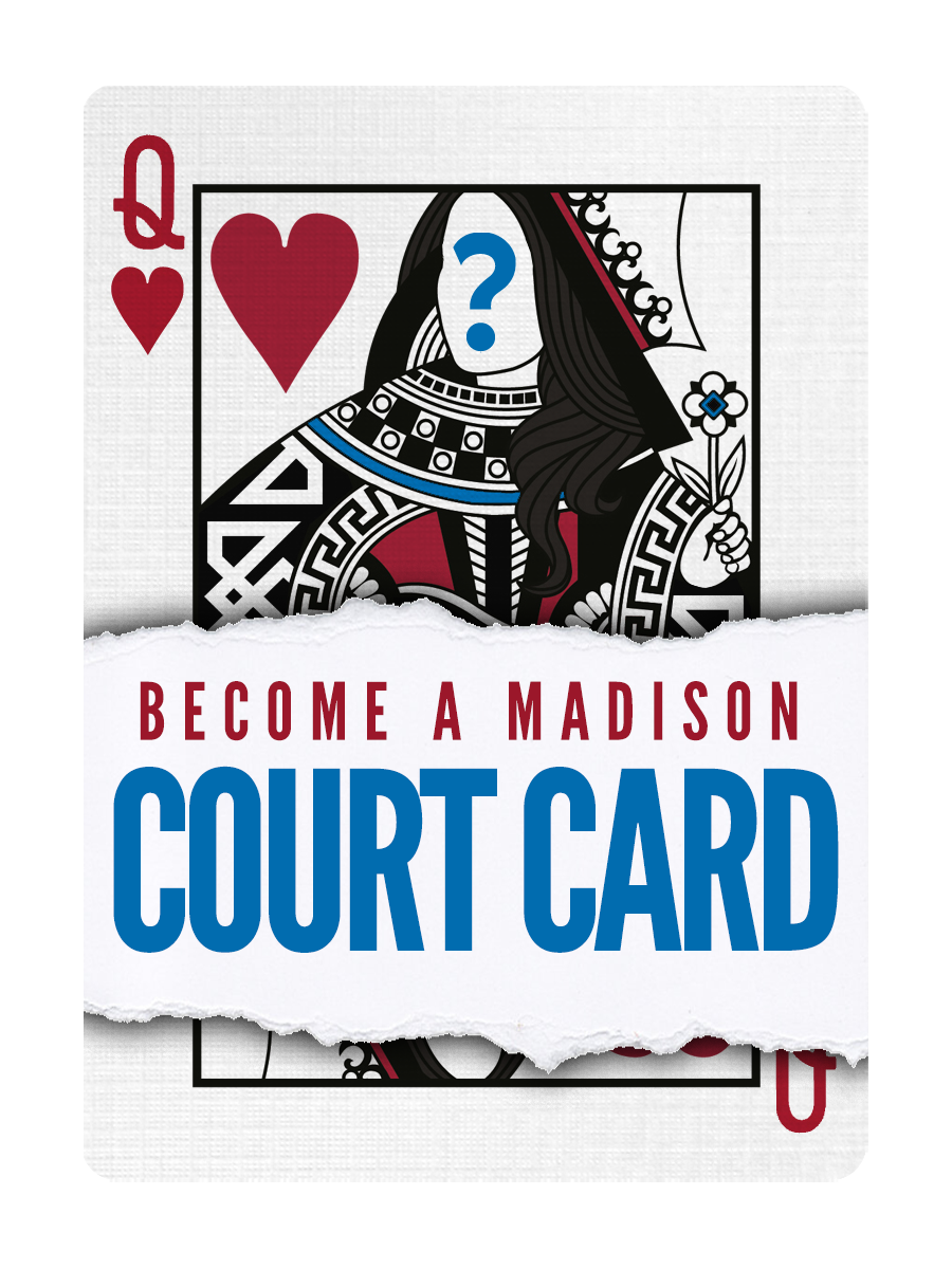 QUEEN of HEARTS - CUSTOM COURT CARD