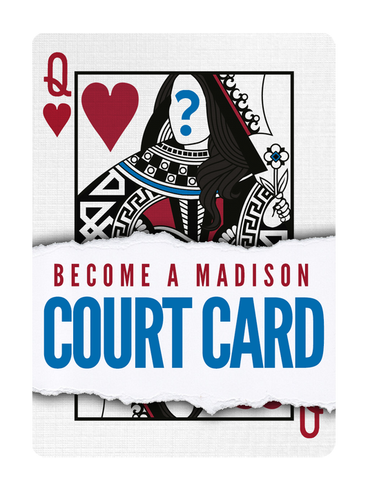 QUEEN of HEARTS - CUSTOM COURT CARD