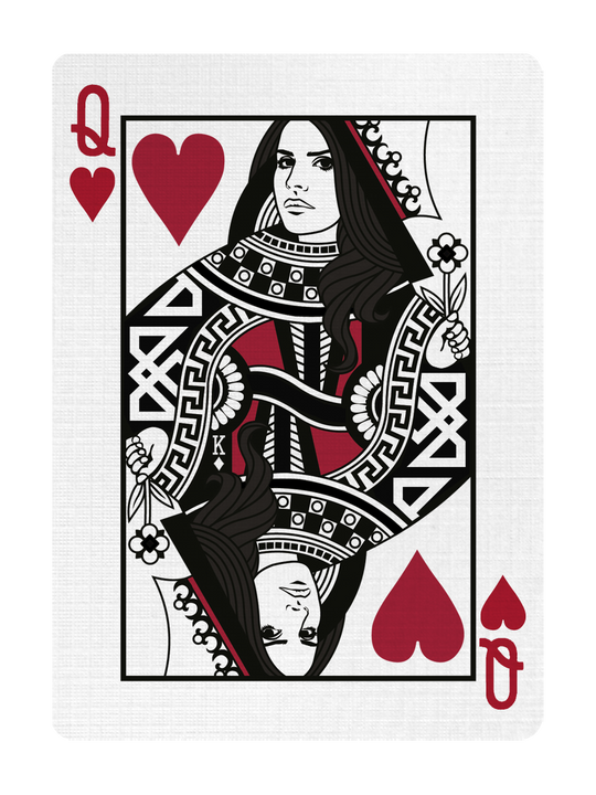 QUEEN of HEARTS - CUSTOM COURT CARD playing cards — view 3