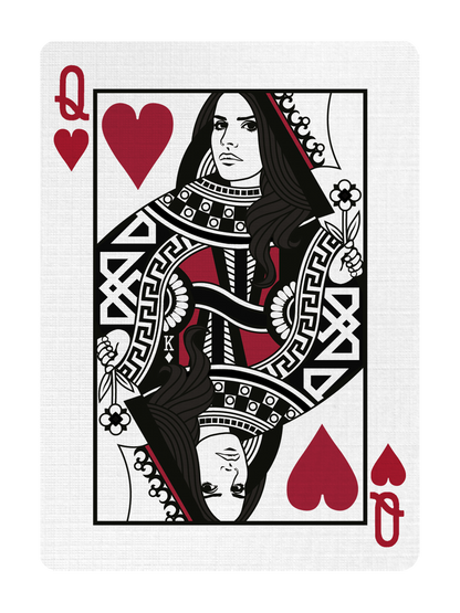 QUEEN of HEARTS - CUSTOM COURT CARD playing cards — view 3