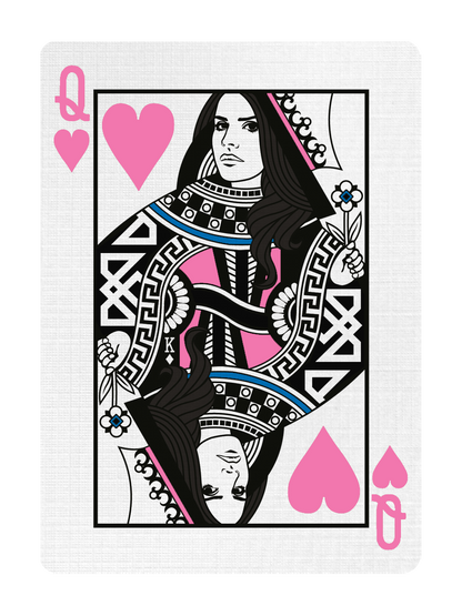 QUEEN of HEARTS - CUSTOM COURT CARD