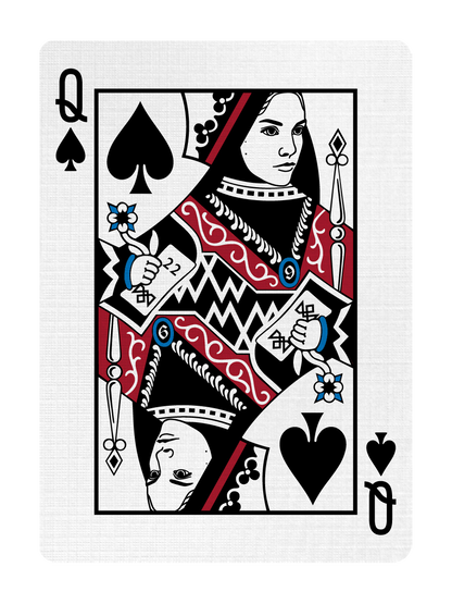 QUEEN of SPADES - CUSTOM COURT CARD