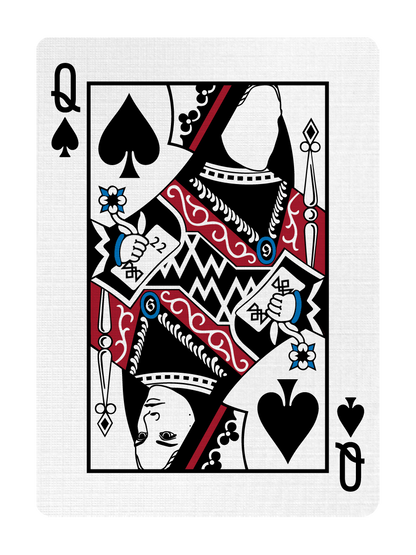 QUEEN of SPADES - CUSTOM COURT CARD