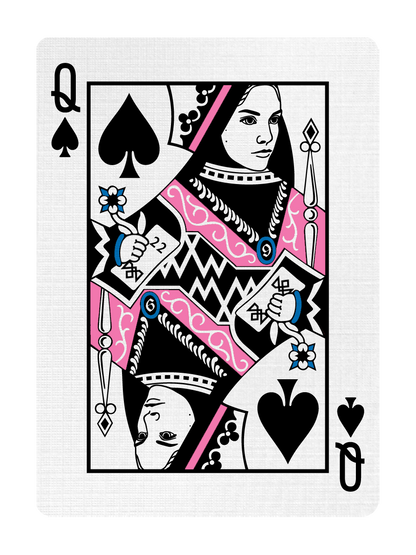QUEEN of SPADES - CUSTOM COURT CARD