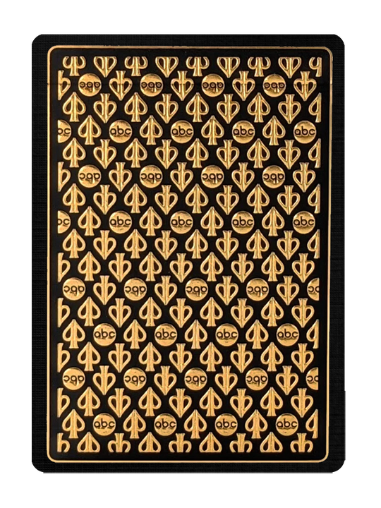 ABC Playing Cards by DAVID BLAINE (BLACK/GOLD) playing cards