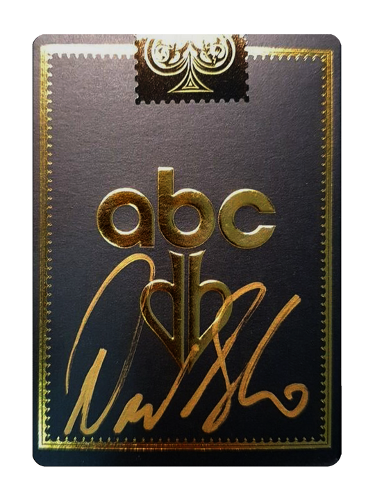 ABC Playing Cards Signed by DAVID BLAINE in Carat Case playing cards