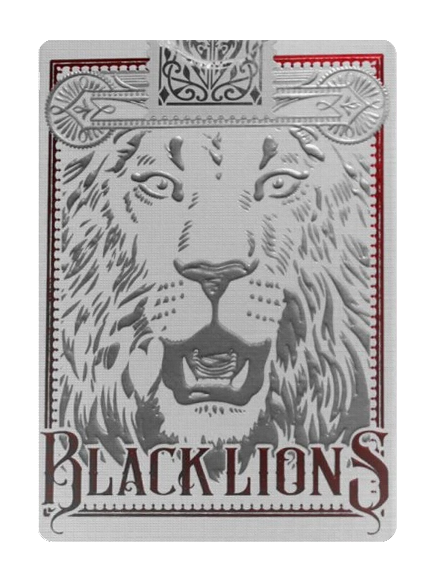 BLACK LIONS - RED by DAVID BLAINE (White Tuck / Red & Silver Foil Lion) BRICK DEAL
