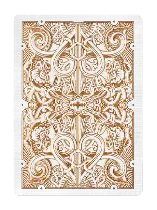 Gold Doree Gatorback Signed by DAVID BLAINE in Carat Case playing cards