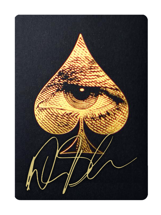 db CARBON FIBRE Card Clip & SKULL & BONES VIP - SIGNED by DAVID BLAINE playing cards — view 2