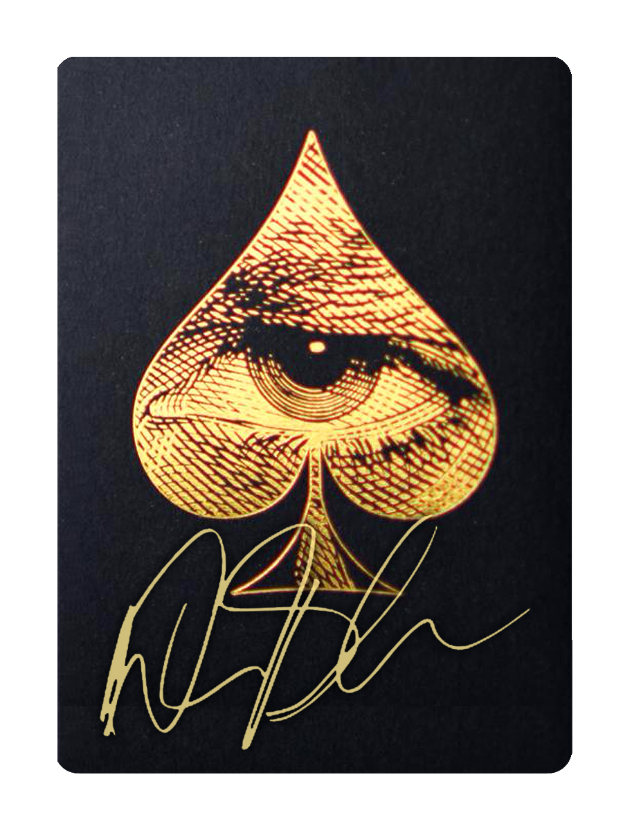 db CARBON FIBRE Card Clip & SKULL & BONES VIP - SIGNED by DAVID BLAINE