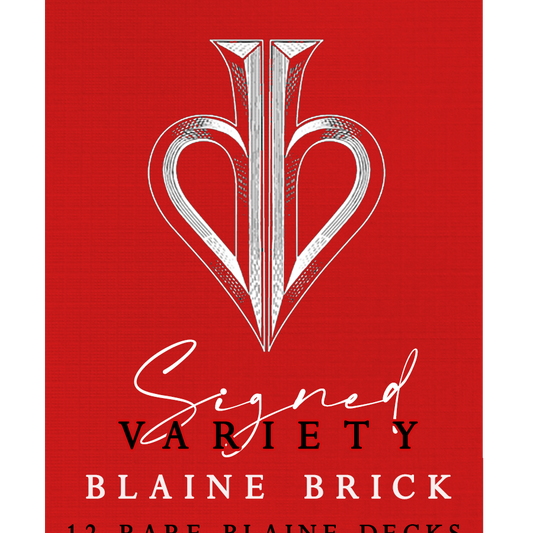 DAVID BLAINE Signed CUSTOM Brick Box - ULTRA RARE DECKS playing cards