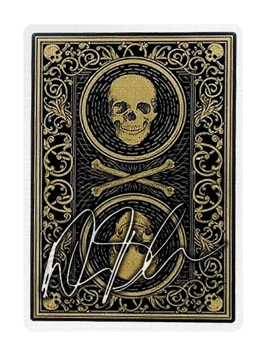 db CARBON FIBRE Card Clip & SKULL & BONES VIP - SIGNED by DAVID BLAINE playing cards — view 3