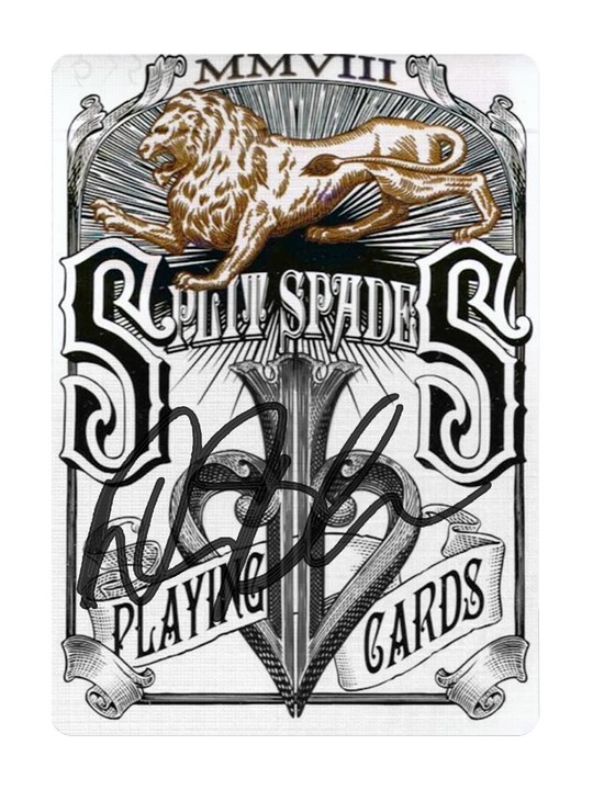 SPLIT SPADES (Black Edition) Playing Cards SIGNED by DAVID BLAINE playing cards