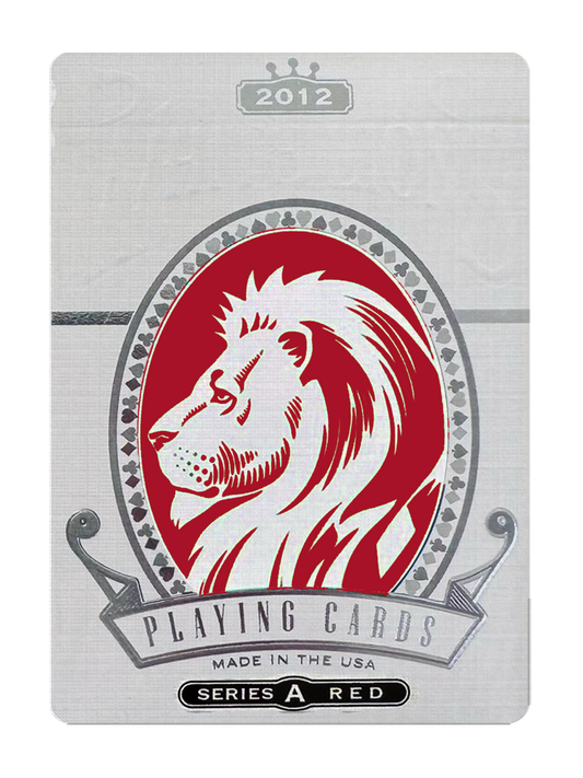WHITE LIONS SERIES B RED Playing Cards