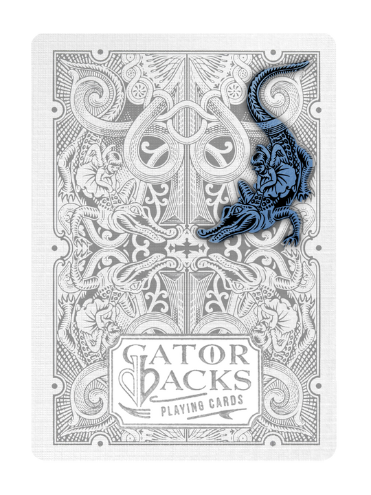 BLUE GATORBACKS by DAVID BLAINE (Blue Gator/WhiteTuck) BRICK DEAL playing cards