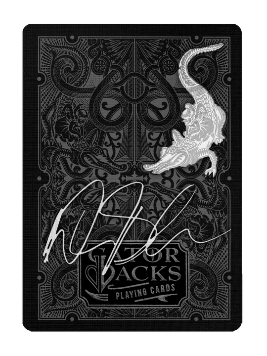 SIGNED RED & BLACK GATORBACK DELUXE BOXSET by DAVID BLAINE playing cards — view 2