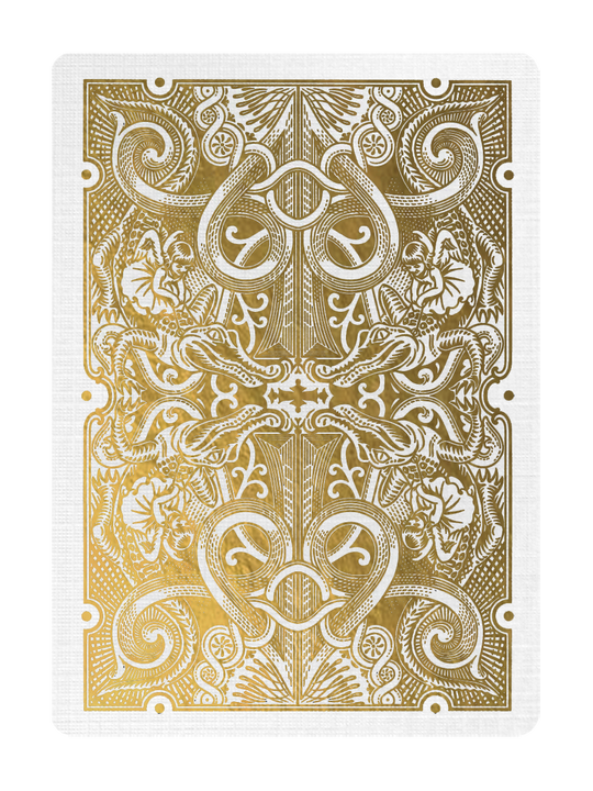 GOLD GATORBACKS by DAVID BLAINE (Gold Gator/WhiteTuck) BRICK DEAL playing cards — view 2