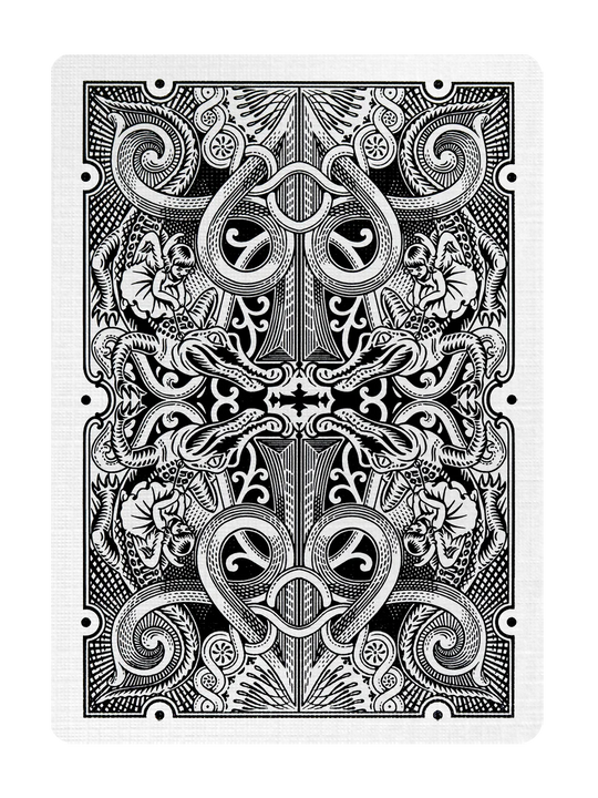 BLACK GATORBACKS by DAVID BLAINE (Silver Gator/Black Tuck) BRICK DEAL playing cards — view 2