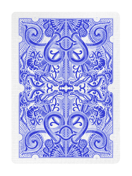 BLUE GATORBACKS by DAVID BLAINE (Blue Gator/WhiteTuck) BRICK DEAL playing cards — view 2